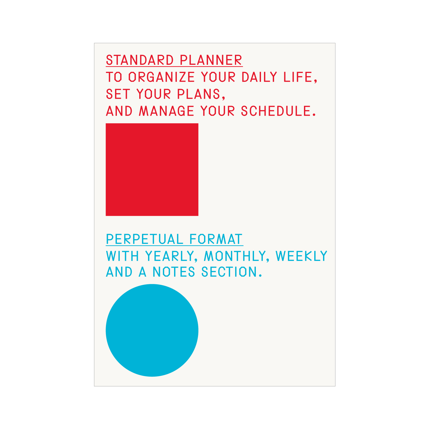 wheniwasyoung | Standard Planner