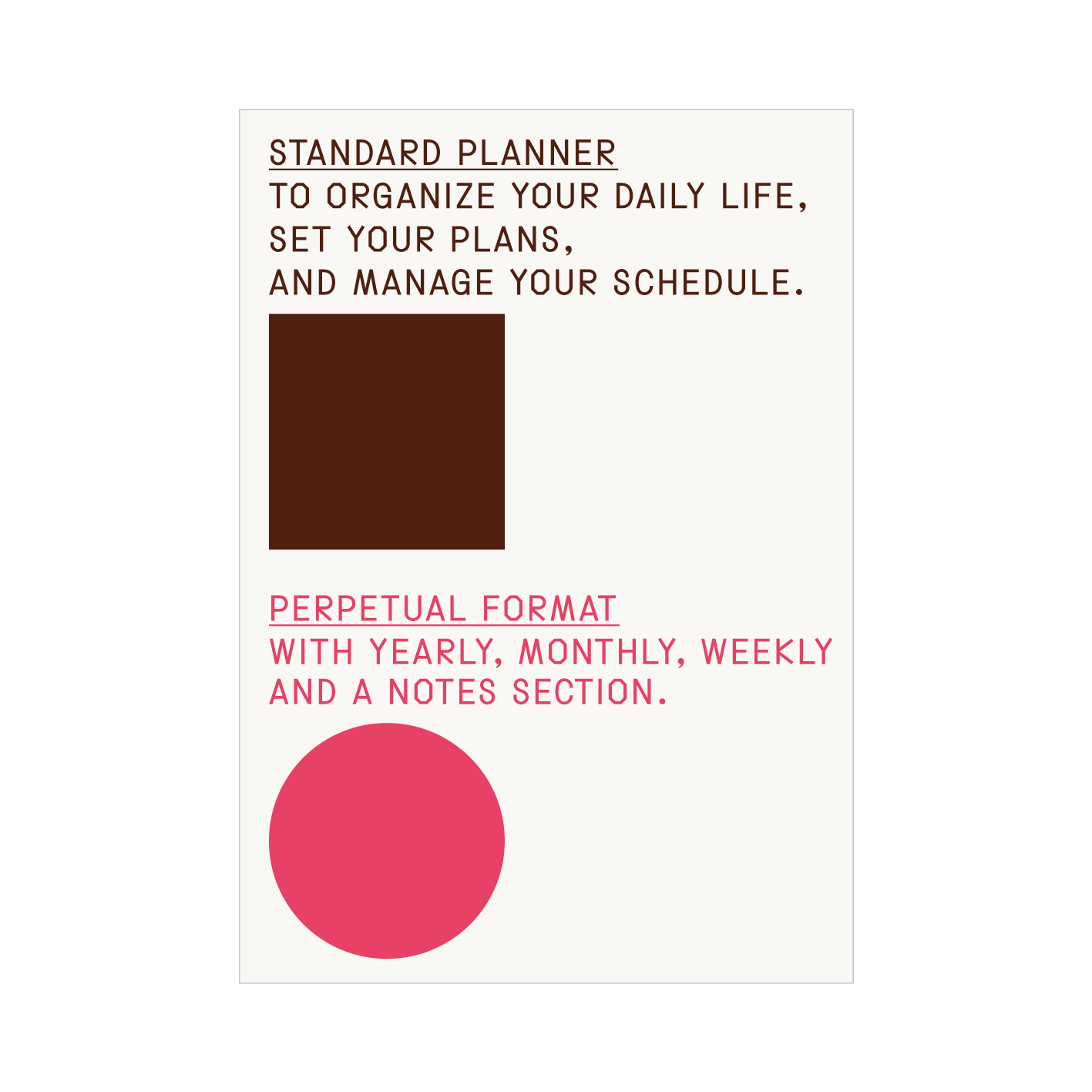 wheniwasyoung | Standard Planner
