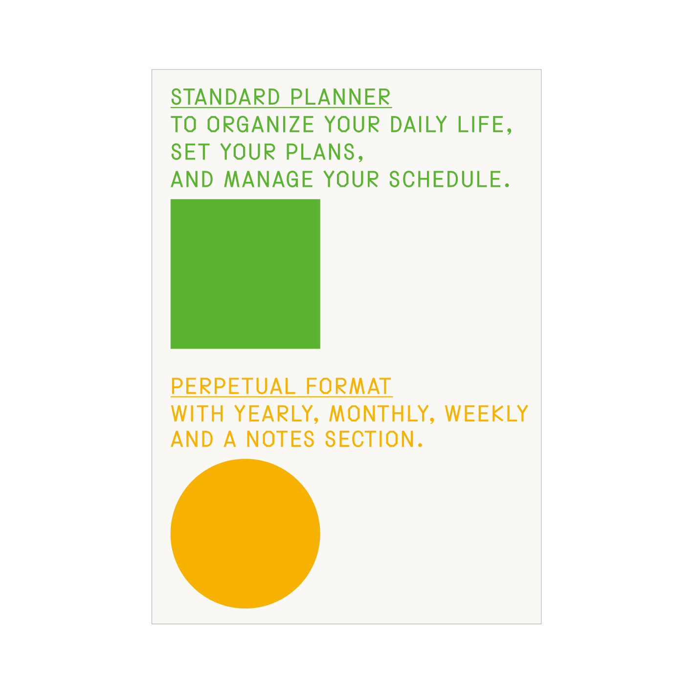 wheniwasyoung | Standard Planner